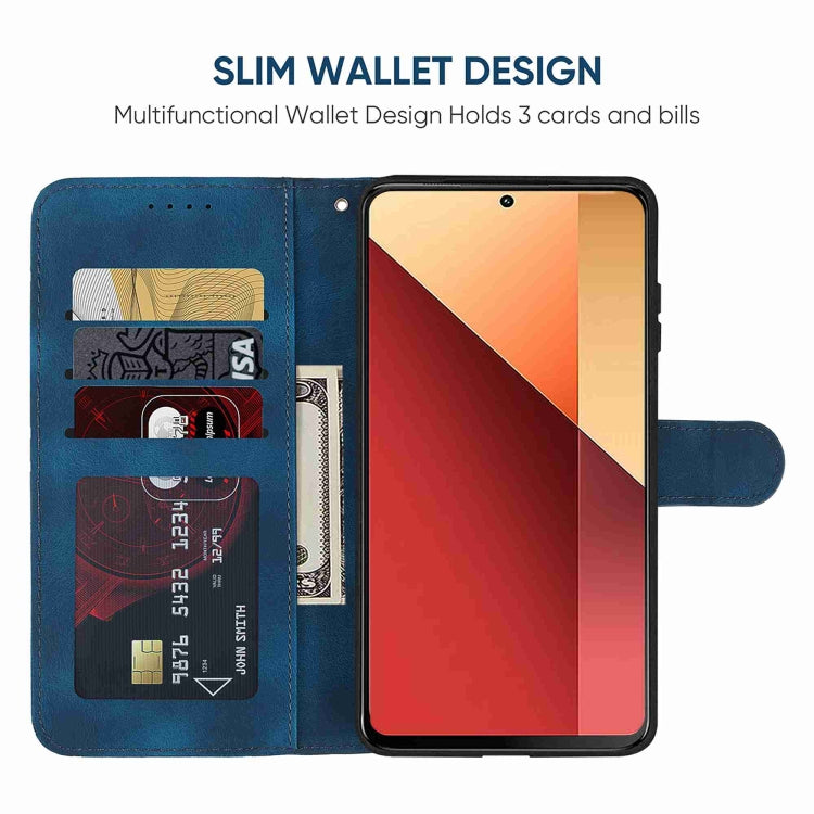 For Xiaomi Redmi Note 13 Pro 4G Global Skin Feel Geometric Lines Leather Phone Case