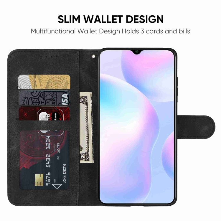 For Xiaomi Redmi 9A Skin Feel Geometric Lines Leather Phone Case