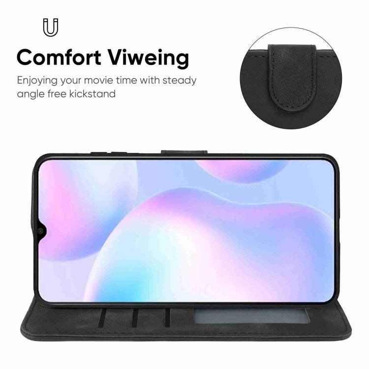 For Xiaomi Redmi 9A Skin Feel Geometric Lines Leather Phone Case