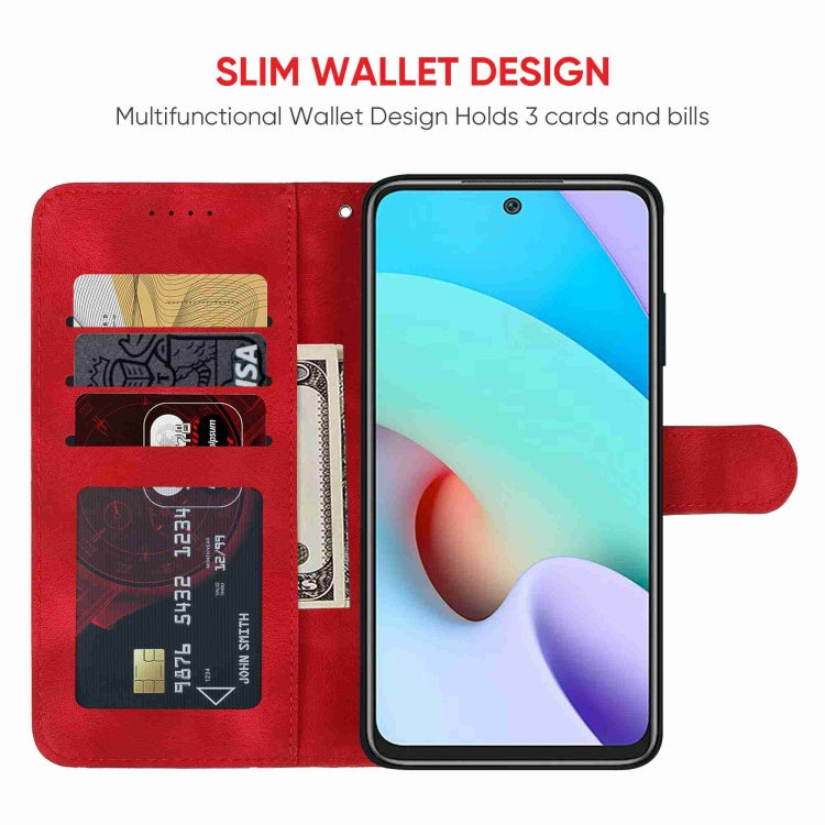 For Xiaomi Redmi 10 Skin Feel Geometric Lines Leather Phone Case