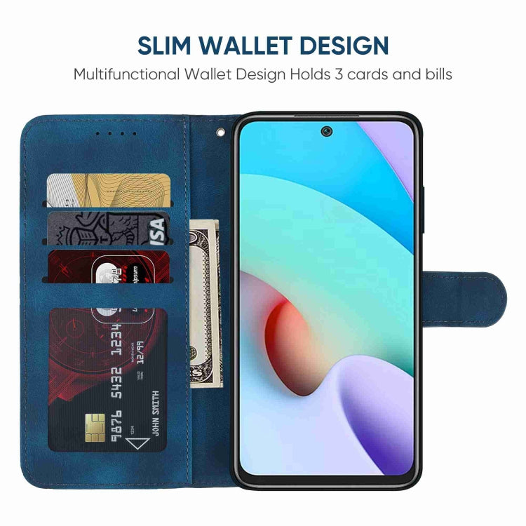 For Xiaomi Redmi 10 Skin Feel Geometric Lines Leather Phone Case