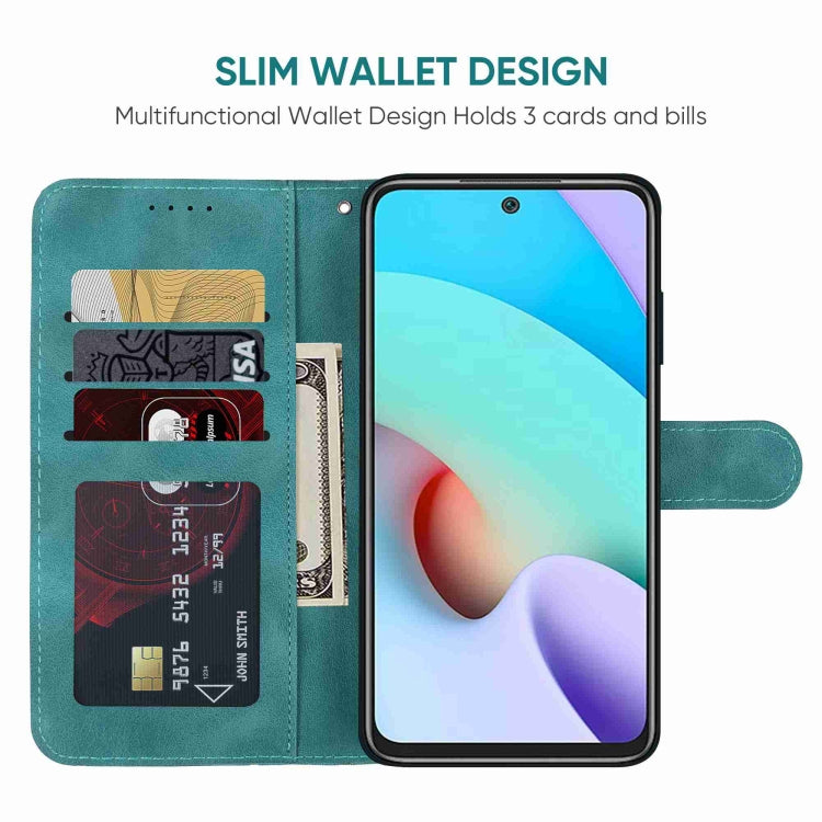 For Xiaomi Redmi 10 Skin Feel Geometric Lines Leather Phone Case