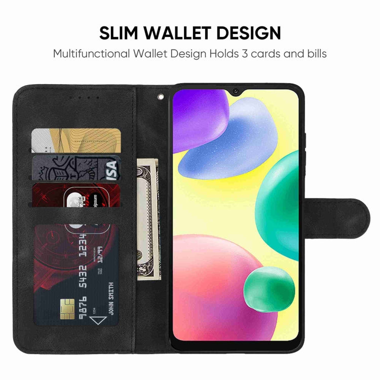For Xiaomi Redmi 10A / 9C Skin Feel Geometric Lines Leather Phone Case