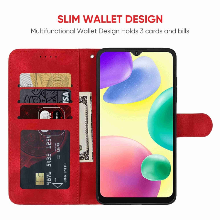 For Xiaomi Redmi 10A / 9C Skin Feel Geometric Lines Leather Phone Case