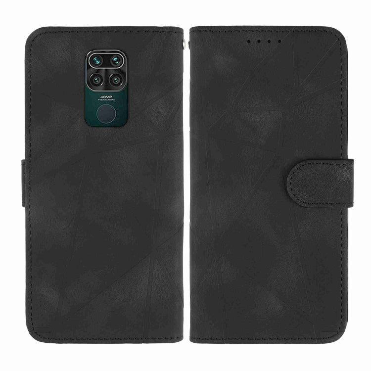 For Xiaomi Redmi 10X 4G Skin Feel Geometric Lines Leather Phone Case