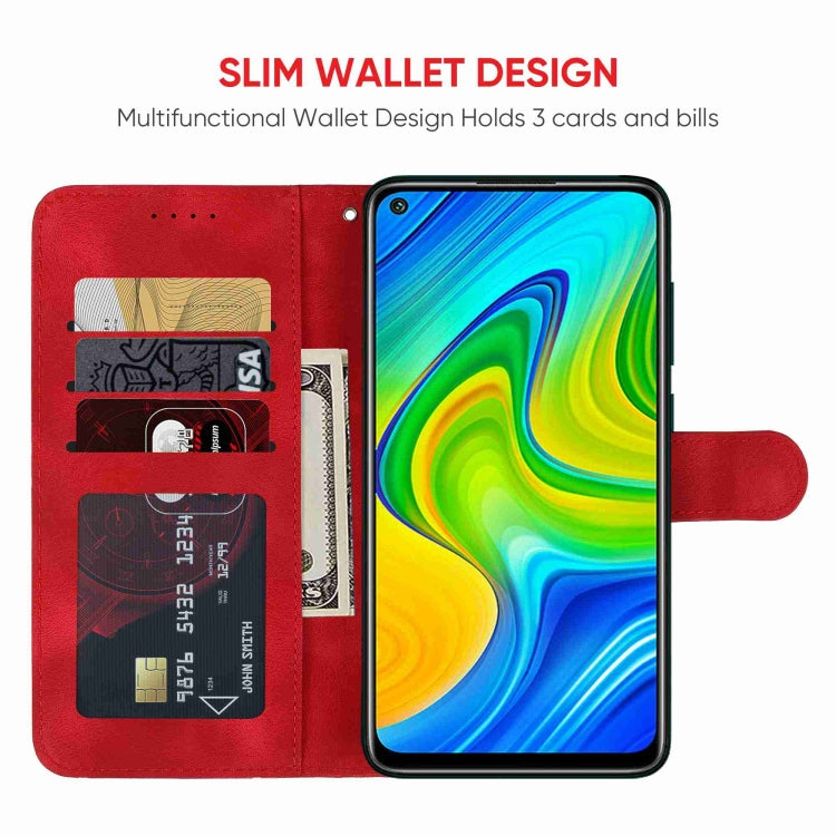 For Xiaomi Redmi 10X 4G Skin Feel Geometric Lines Leather Phone Case