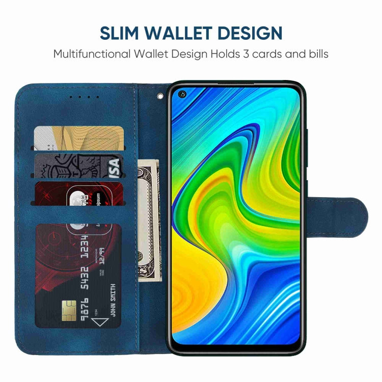 For Xiaomi Redmi 10X 4G Skin Feel Geometric Lines Leather Phone Case
