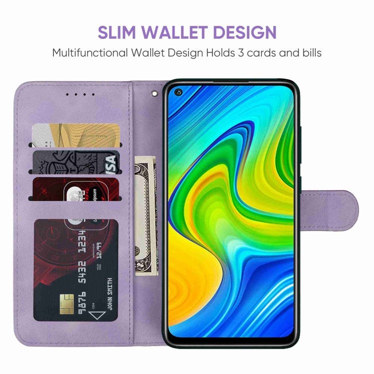 For Xiaomi Redmi 10X 4G Skin Feel Geometric Lines Leather Phone Case