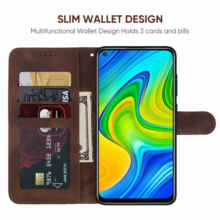 For Xiaomi Redmi 10X 4G Skin Feel Geometric Lines Leather Phone Case