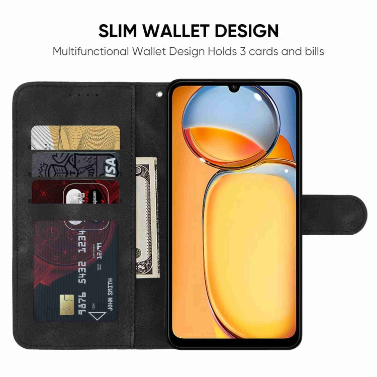 For Xiaomi Redmi 13C Skin Feel Geometric Lines Leather Phone Case