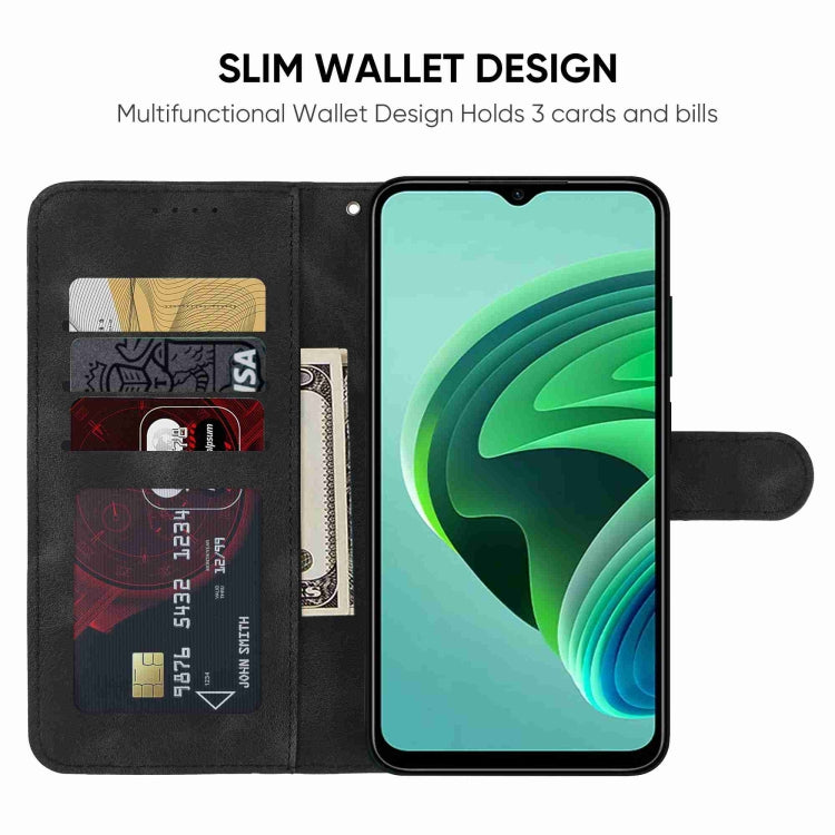 For Xiaomi Redmi Note 11E Skin Feel Geometric Lines Leather Phone Case