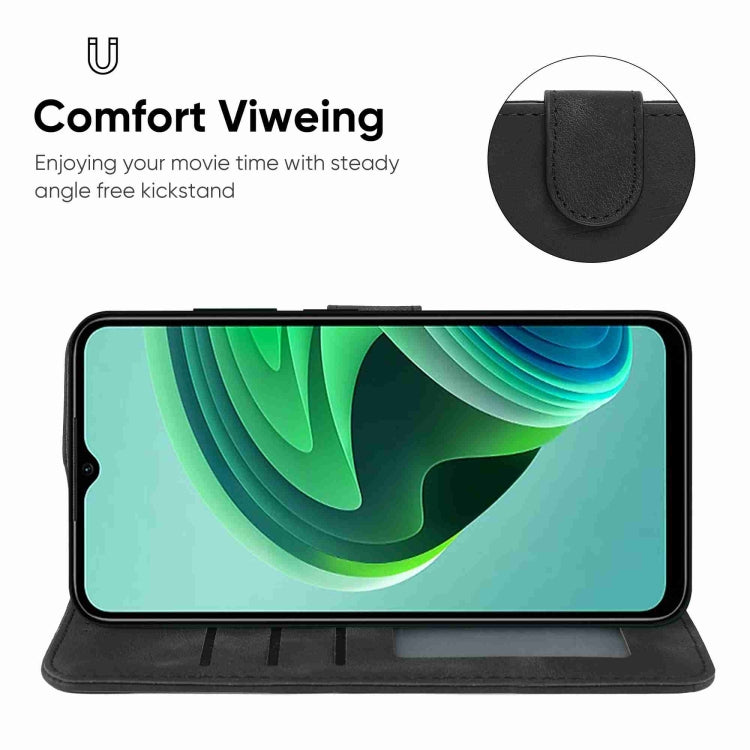 For Xiaomi Redmi Note 11E Skin Feel Geometric Lines Leather Phone Case