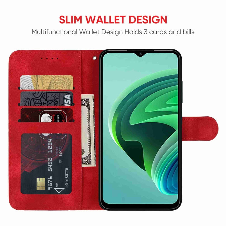 For Xiaomi Redmi Note 11E Skin Feel Geometric Lines Leather Phone Case