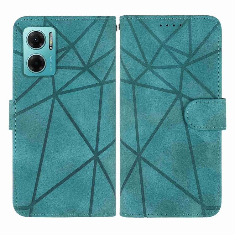 For Xiaomi Redmi Note 11E Skin Feel Geometric Lines Leather Phone Case