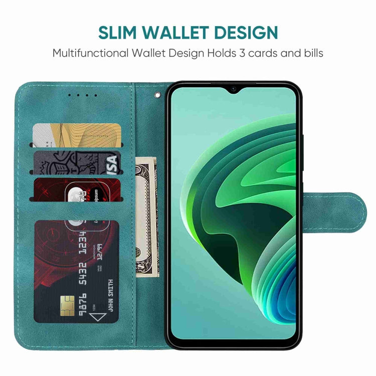 For Xiaomi Redmi Note 11E Skin Feel Geometric Lines Leather Phone Case
