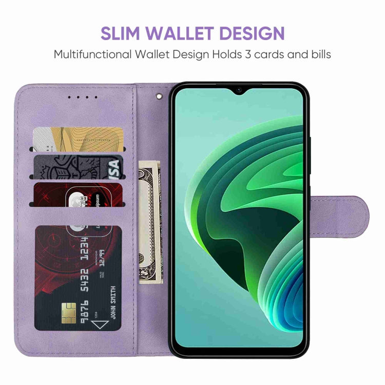 For Xiaomi Redmi Note 11E Skin Feel Geometric Lines Leather Phone Case