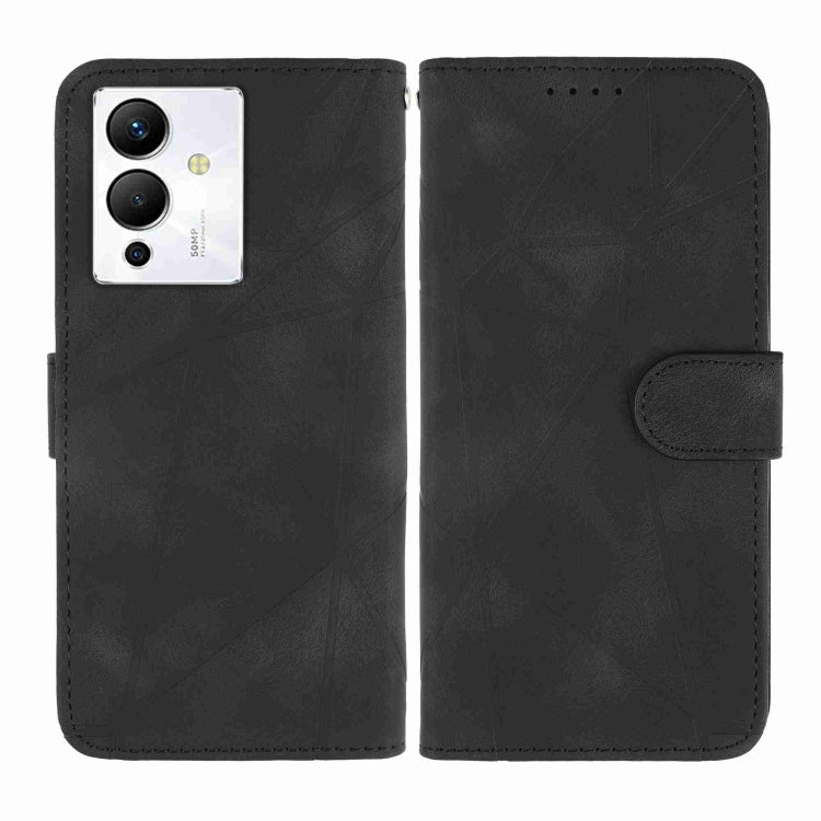 For Xiaomi Redmi Note 12 5G Global Skin Feel Geometric Lines Leather Phone Case
