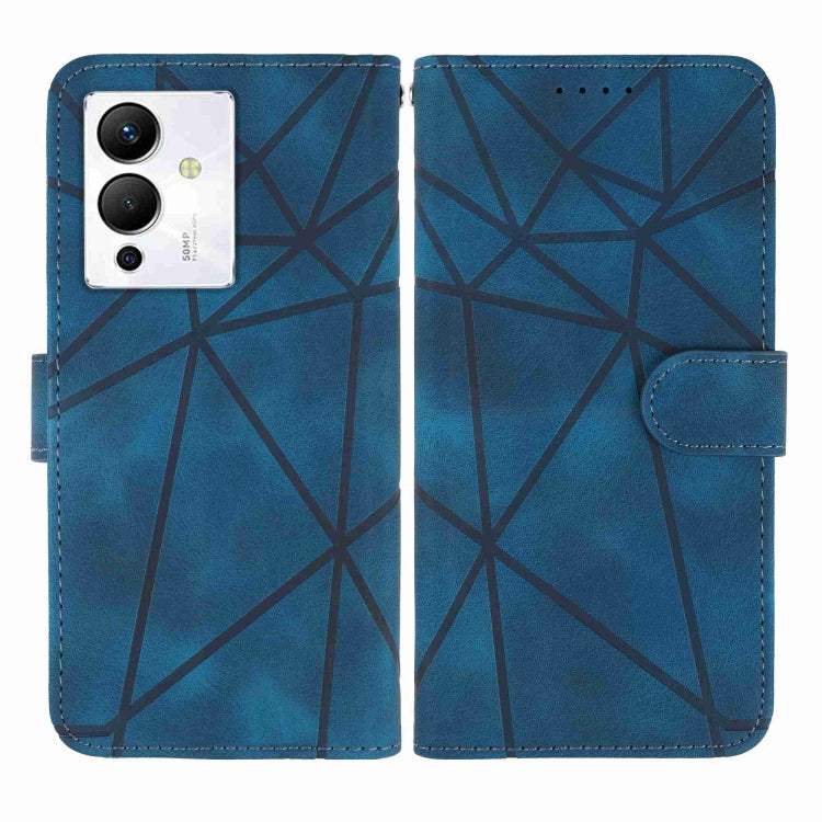 For Xiaomi Redmi Note 12 5G Global Skin Feel Geometric Lines Leather Phone Case