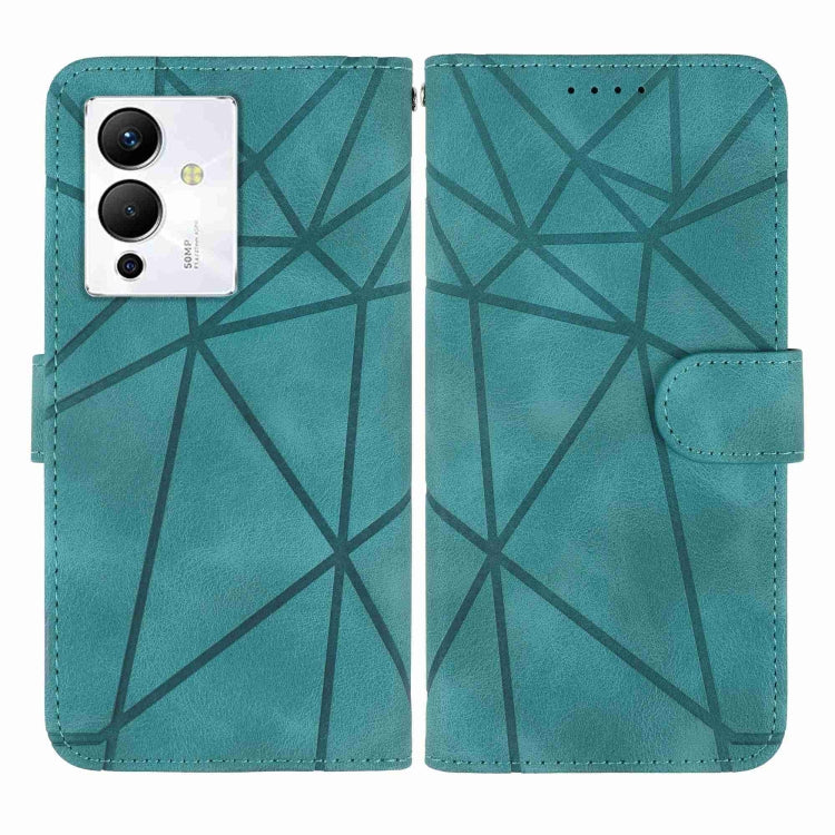 For Xiaomi Redmi Note 12 5G Global Skin Feel Geometric Lines Leather Phone Case