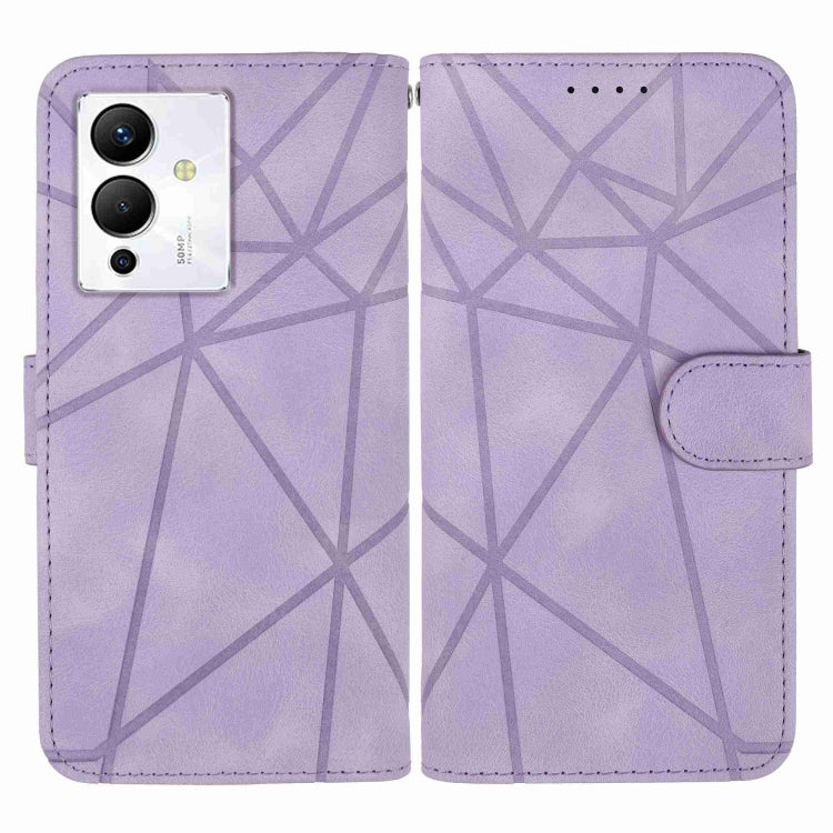For Xiaomi Redmi Note 12 5G Global Skin Feel Geometric Lines Leather Phone Case