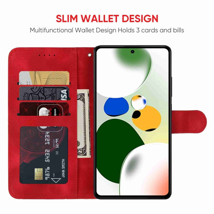 For Xiaomi Redmi Note 12 Pro 5G Global Skin Feel Geometric Lines Leather Phone Case