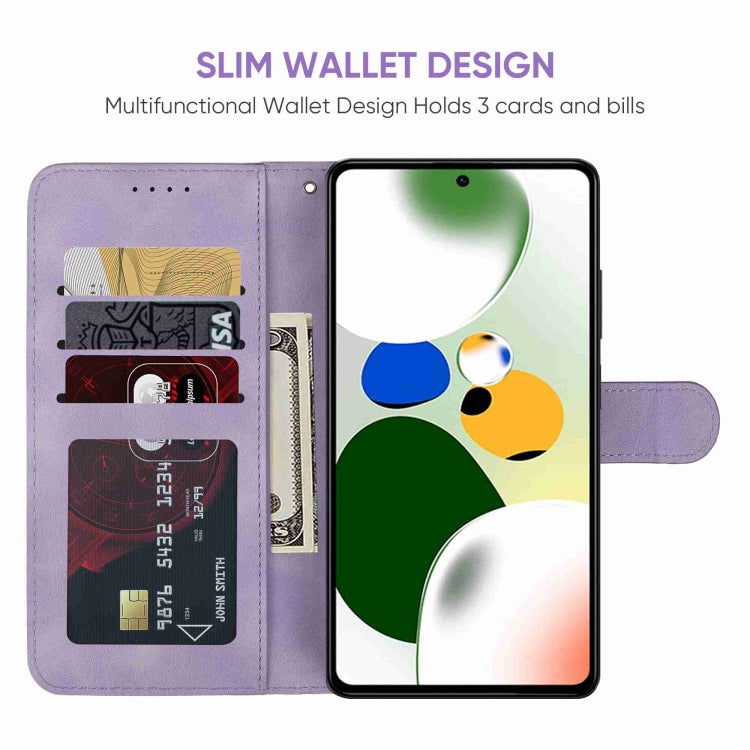 For Xiaomi Redmi Note 12 Pro 5G Global Skin Feel Geometric Lines Leather Phone Case
