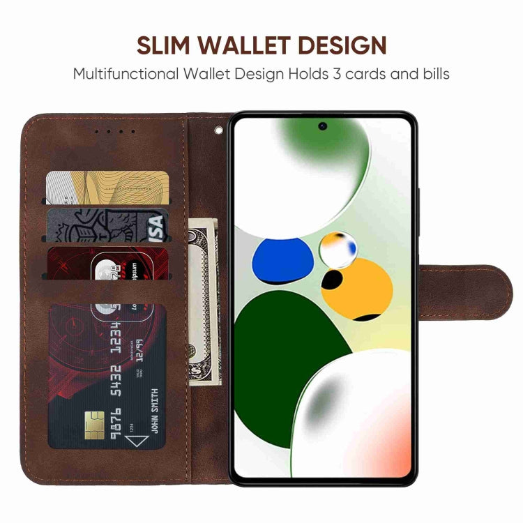 For Xiaomi Redmi Note 12 Pro 5G Global Skin Feel Geometric Lines Leather Phone Case
