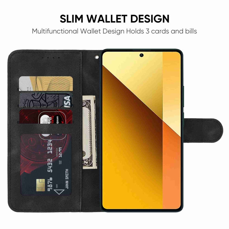 For Xiaomi Redmi Note 13 5G Global Skin Feel Geometric Lines Leather Phone Case