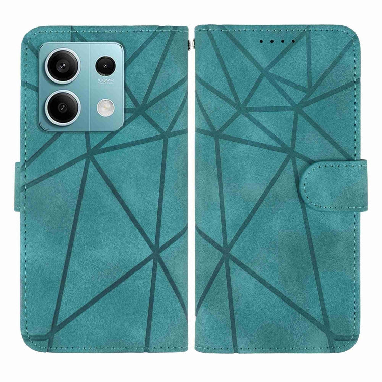 For Xiaomi Redmi Note 13 5G Global Skin Feel Geometric Lines Leather Phone Case