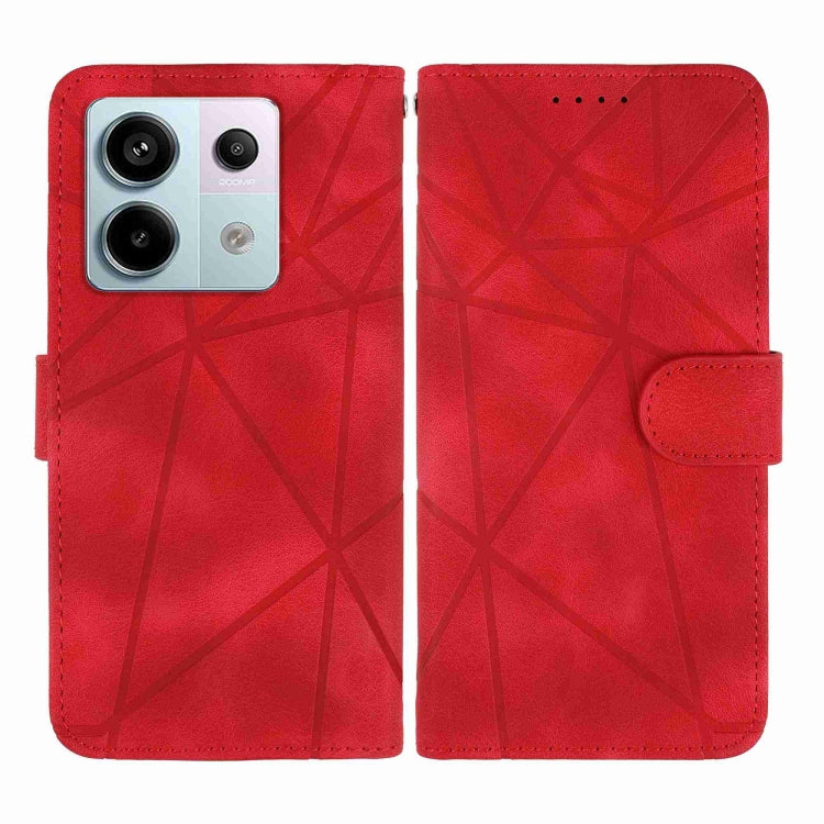 For Xiaomi Redmi Note 13 Pro 5G Skin Feel Geometric Lines Leather Phone Case