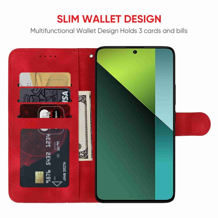 For Xiaomi Redmi Note 13 Pro 5G Skin Feel Geometric Lines Leather Phone Case