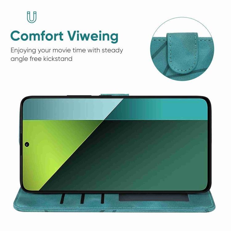 For Xiaomi Redmi Note 13 Pro 5G Skin Feel Geometric Lines Leather Phone Case