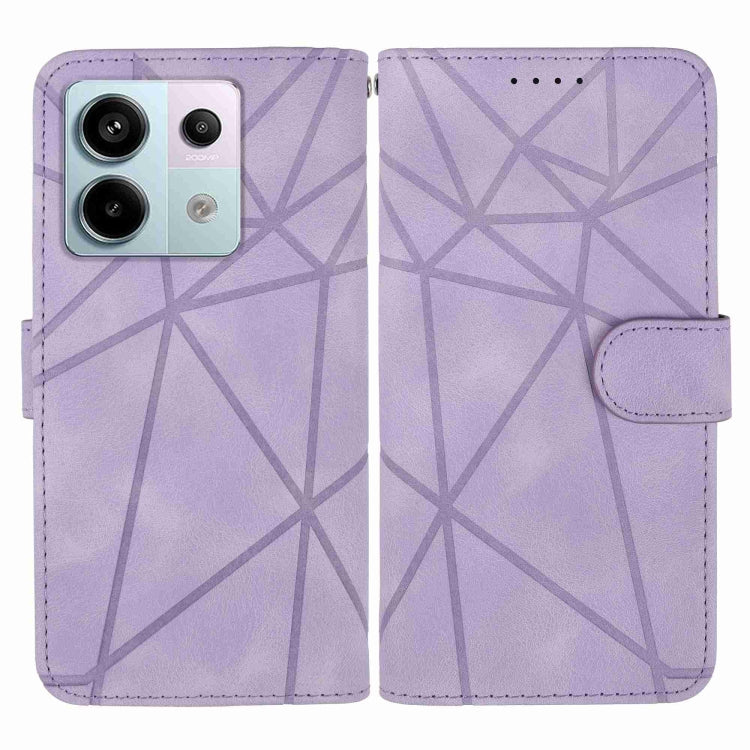 For Xiaomi Redmi Note 13 Pro 5G Skin Feel Geometric Lines Leather Phone Case