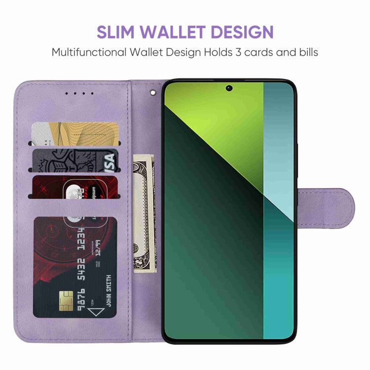 For Xiaomi Redmi Note 13 Pro 5G Skin Feel Geometric Lines Leather Phone Case