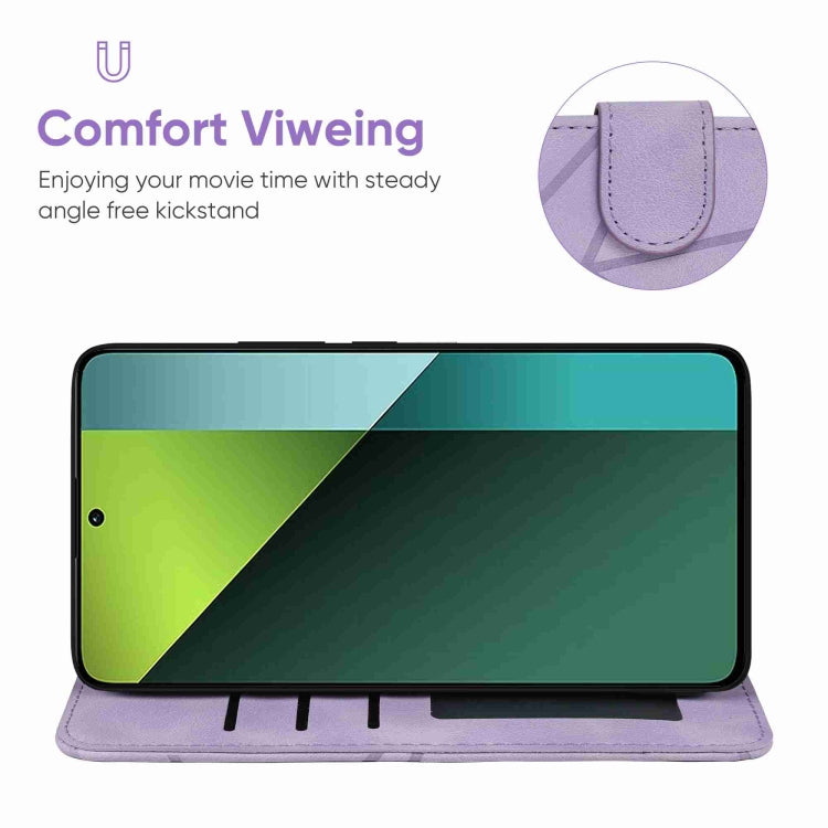 For Xiaomi Redmi Note 13 Pro 5G Skin Feel Geometric Lines Leather Phone Case