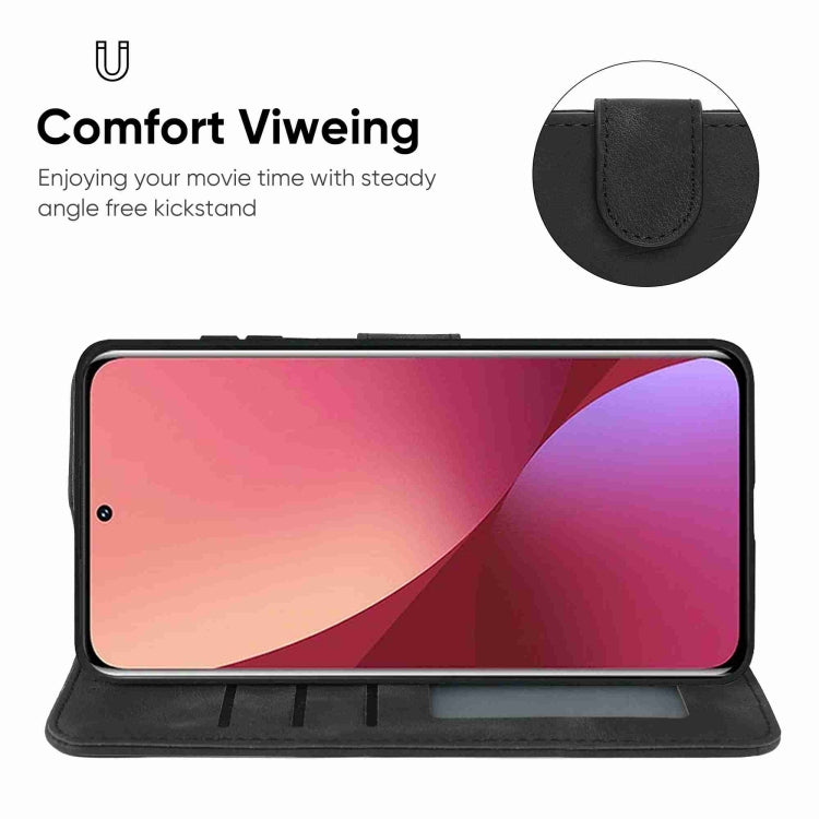 For Xiaomi 12 Skin Feel Geometric Lines Leather Phone Case