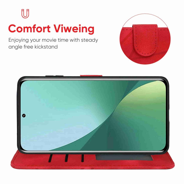 For Xiaomi 12 Pro Skin Feel Geometric Lines Leather Phone Case