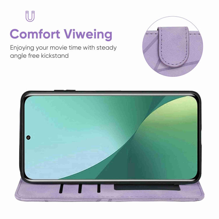 For Xiaomi 12 Pro Skin Feel Geometric Lines Leather Phone Case