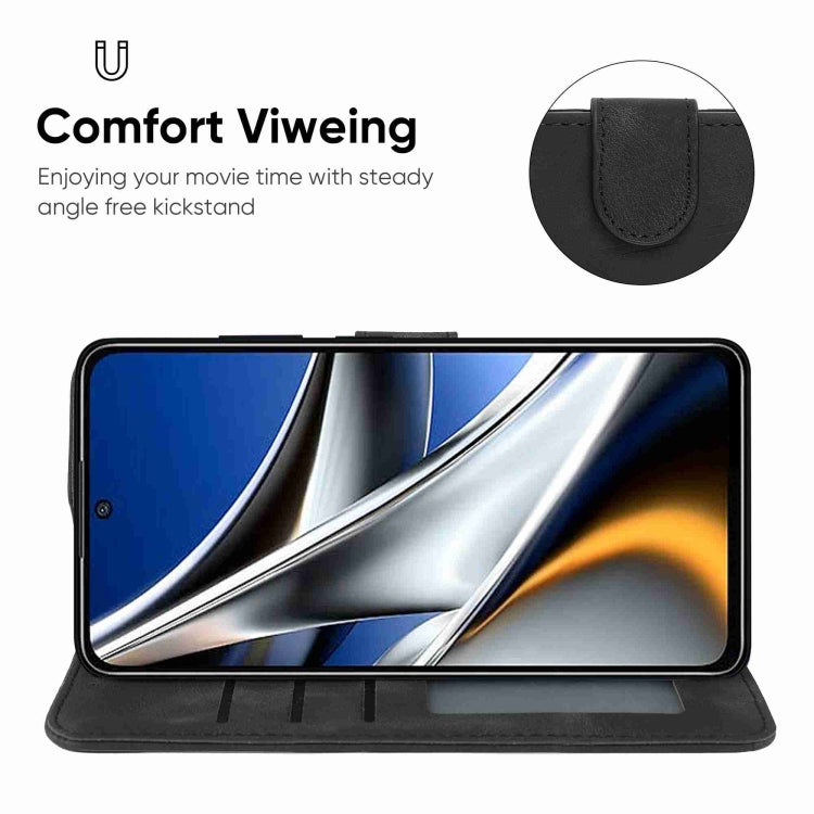 For Xiaomi Poco X4 Pro 5G Skin Feel Geometric Lines Leather Phone Case
