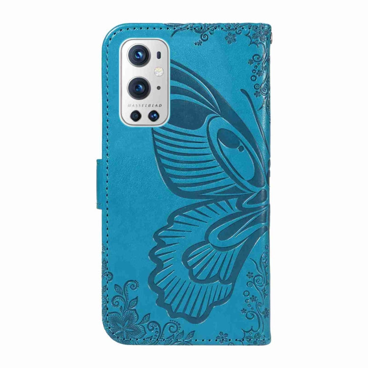 For OnePlus 9 Pro Swallowtail Butterfly Embossed Leather Phone Case