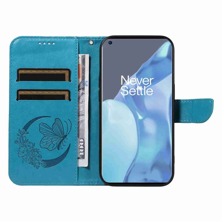 For OnePlus 9 Pro Swallowtail Butterfly Embossed Leather Phone Case