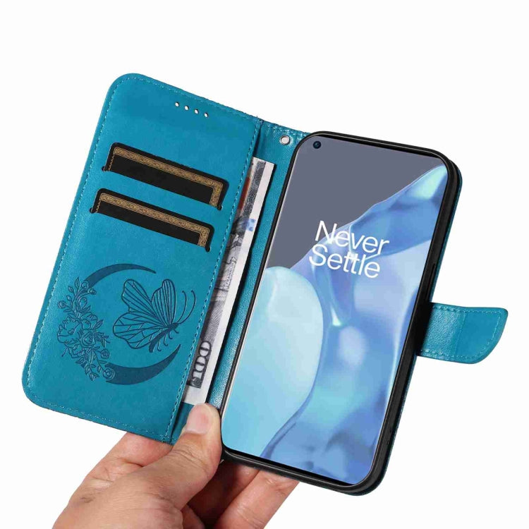 For OnePlus 9 Pro Swallowtail Butterfly Embossed Leather Phone Case