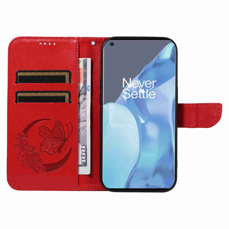 For OnePlus 9 Pro Swallowtail Butterfly Embossed Leather Phone Case