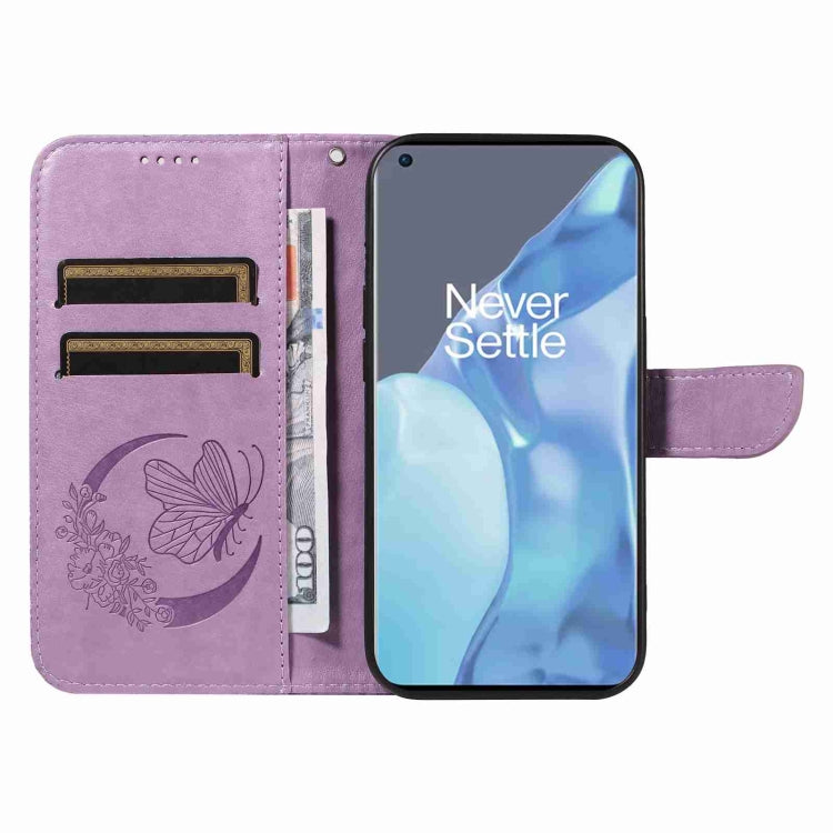 For OnePlus 9 Pro Swallowtail Butterfly Embossed Leather Phone Case