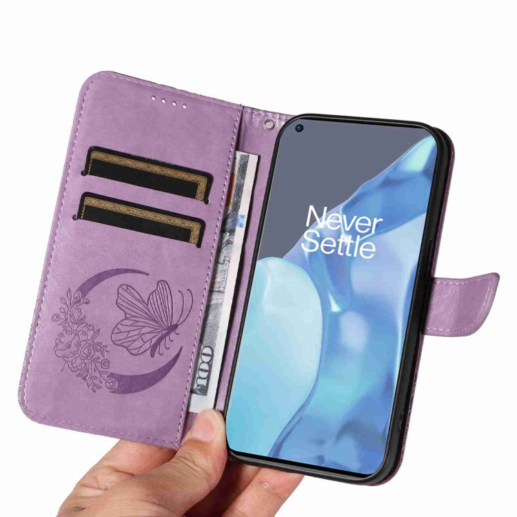 For OnePlus 9 Pro Swallowtail Butterfly Embossed Leather Phone Case