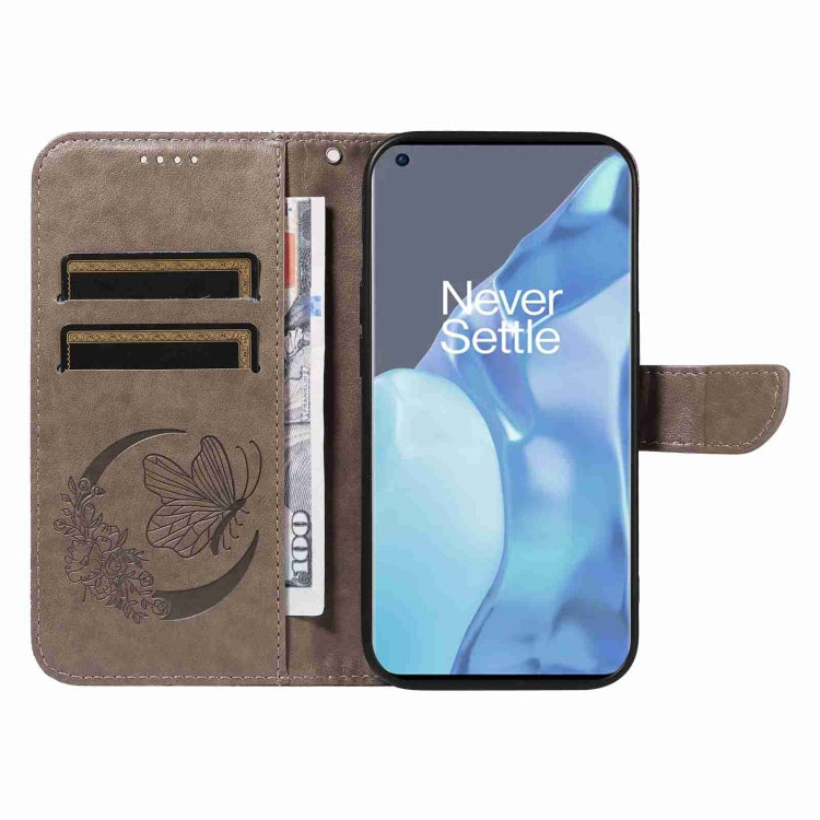 For OnePlus 9 Pro Swallowtail Butterfly Embossed Leather Phone Case