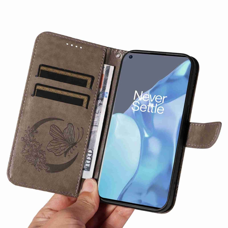 For OnePlus 9 Pro Swallowtail Butterfly Embossed Leather Phone Case