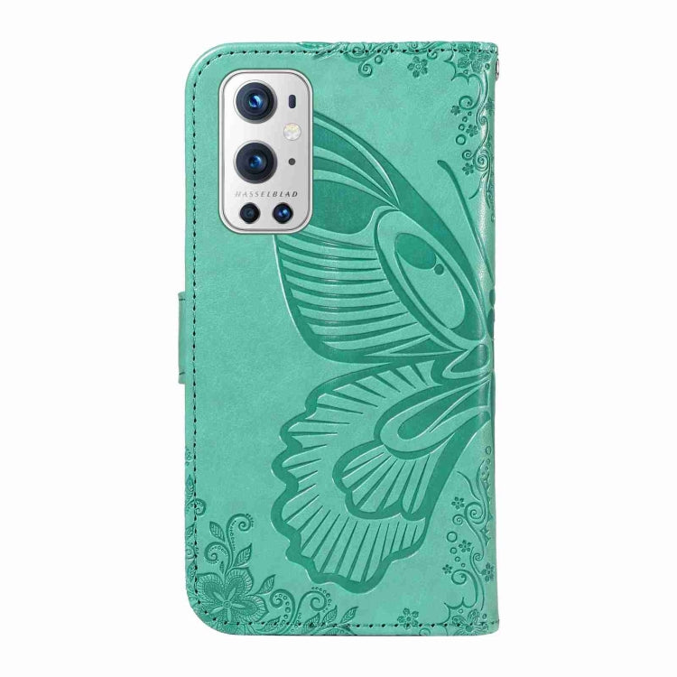 For OnePlus 9 Pro Swallowtail Butterfly Embossed Leather Phone Case