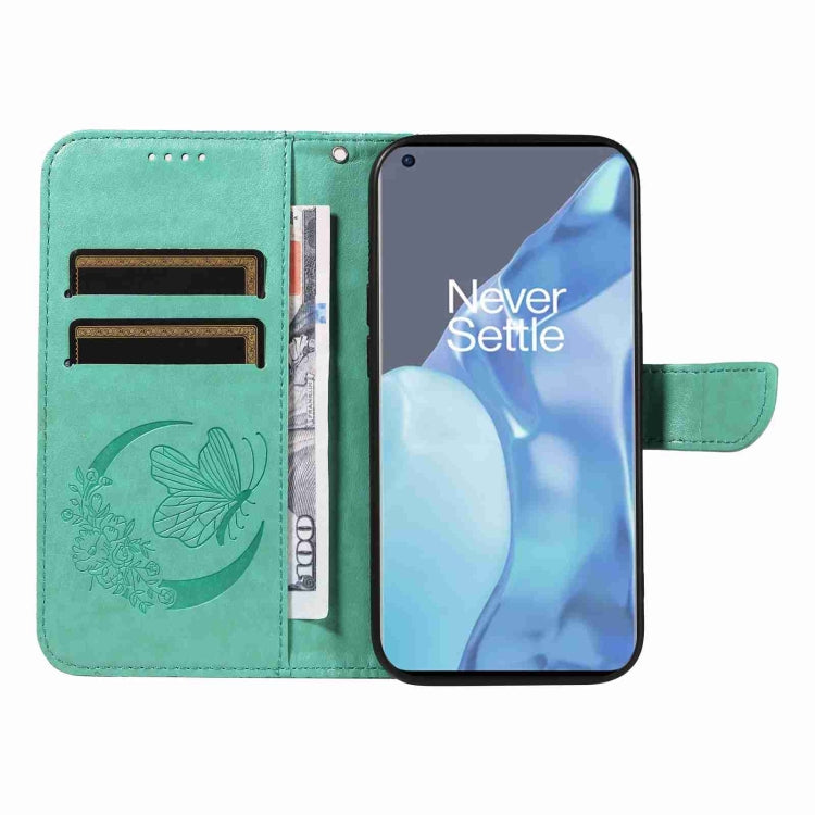 For OnePlus 9 Pro Swallowtail Butterfly Embossed Leather Phone Case