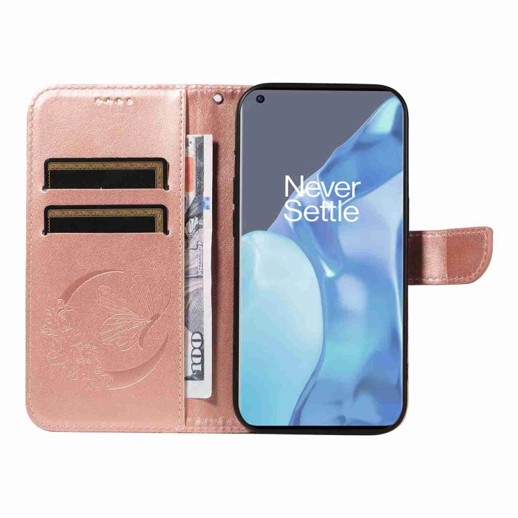 For OnePlus 9 Pro Swallowtail Butterfly Embossed Leather Phone Case